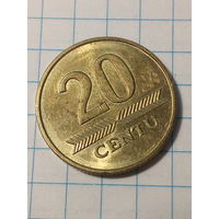 20 центов Литва 2009 год