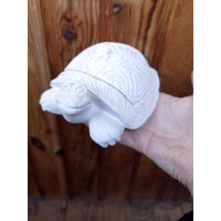 Лот С 1 РУБЛЯ! много лотов! Сувенирная Шкатулка черепашка из гипса