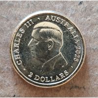 Австралия 2 доллара, 2025 г., 30-я годовщина - Флаг жителей островов Торресова пролива, UC# 2601