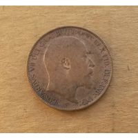 Великобритания, полпенни 1906 г., Эдуард VII (1901-1910)