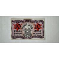 1920 год 10   пфеннигов    Германия