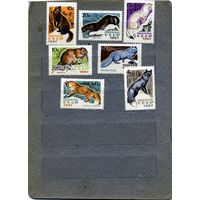 СССР, 1967 ,  ПУШНЫЕ  ЗВЕРИ**, 7м,  серия , чистая, 1м
