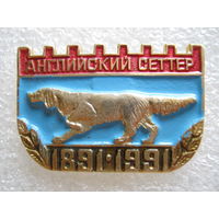 Собака "Английский сеттер" 100 лет, лег. металл.