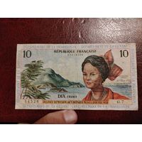 Фр Антиллы 10 франков