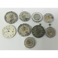 Механизмы Запчасти часов СССР одним лотом с 1 рубля