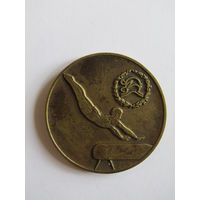 Настольная, памятная медаль. "Международные соревнования по спортивной гимнастике. Номура. Токио". Спорт. Олимпиада. м