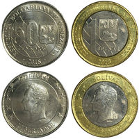Венесуэла набор монет (2 шт), 2018 [UNC]