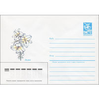 Художественный маркированный конверт СССР N 84-445 (05.10.1984) Лилия