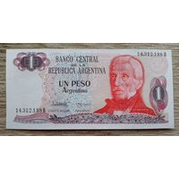Werty71 Аргентина 1 песо 1983 - 1984 UNC банкнота