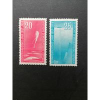 ГДР 1958 Полная серия марок "Международный геофизический год" (чистые*) Mi.616-617 каталог 3.20 евро