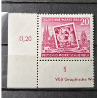 Германия, ГДР 1954 г. Mi.445 MNH** полная серия