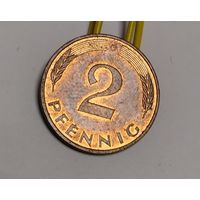 Германия 2 пфеннига, 1991 Г