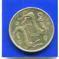 Кипр 2 цента 1993