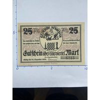 Нодгельд 25 пфеннигов Штрубек. Веймарская республика - 0202