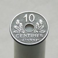 Франция 10 сантимов 1944 17 мм Режим Виши