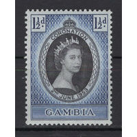 Гамбия 1953** Коронация Королева Елизавета II  SG#170