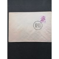 Польша 1975 Конверт с маркой из серии "Цветочная живопись Станислава Виспянского" (спецгашение Международная фил выставка "СОЦФИЛЕКС 75" печать Варшава) Mi.2296