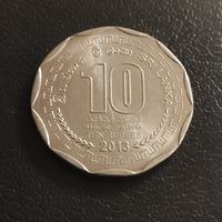 Шри-Ланка 10 рупий 2013г.