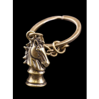 Брелок Шахматный конь Латунь