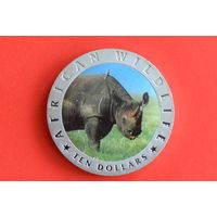 Либерия 10 долларов 2002 с 1 руб