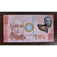 Коста-Рика 1000 колон 2013 UNC P-274b полимер
