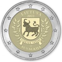 Литва 2 евро, 2022 Литовские этнографические регионы - Сувалкия UNC