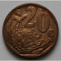 ЮАР, 20 центов, 1997 год, XF