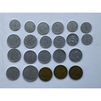 Монеты ГДР, 1 марка и пфенниги, разные.