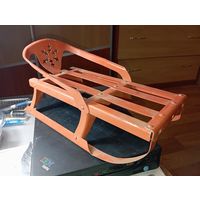 Санки игрушечные , для кукол . СССР . Родная краска .