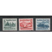 Германия-1939,(Мих.695-697)  *  , Автомобили, Автогонки, Надп.(полная серия)