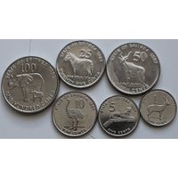 Эритрея Набор монет (100, 50, 25, 10, 5 , 1) 1997 год