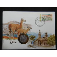Чили 10 сентаво 1979 г конверт первого дня КПД