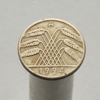 Германия 10 рейхспфеннигов 1924 А