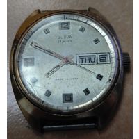 Часы слава, календарь. Экспорт. На ходу. Позолоченные AU 20