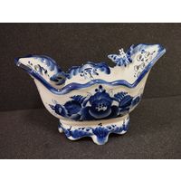 Фруктовница (Ладья, конфетницы) Бабочки, фарфор. СССР