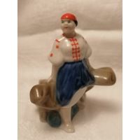 Колхозница со снопом. Коростень старый номерной.