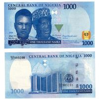 Нигерия 1000 натра образца 2024 года UNC pw49 2024(2)