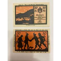 Нотгельд 50 пфеннигов 1921 год. Берга. Веймарская республика - 2201
