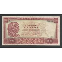 Греция 1000 драхм 1956 года. Тип P-194. Состояние VF