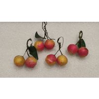 Игрушка елочная Вишня Вата