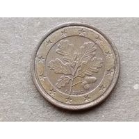 Германия 1 евроцент, 2002"F". (U-)