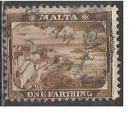 Мальта. Гавань в Валетте. Столица. 1901г. Mi#15а.