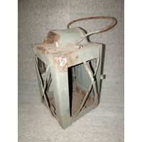 Старинный свечной или карбидный фонарь под реставрацию