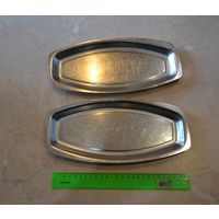 Тарелки нержавейка. СССР. Цена за обе.