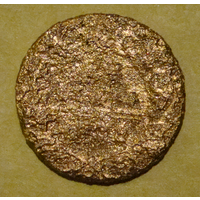 Деньга 1732 , вес  7,3  , редка чеканка , не каталожная , гурт узорчатый , раритет