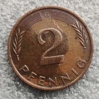 Германия 2 пфеннига 1975 г.