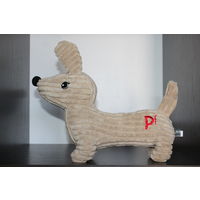 Мягкая игрушка, собачка (такса).