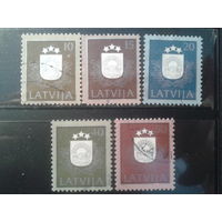 Латвия, 1991. Стандарт. Герб. Mi-4,70 евро гаш.
