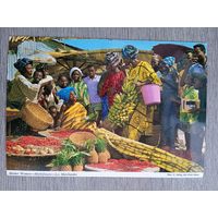 Этнография. Африка. Женщины на рынке