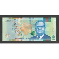 Багамские острова 10 долларов 2016 года. Тип P-79. Состояние UNC